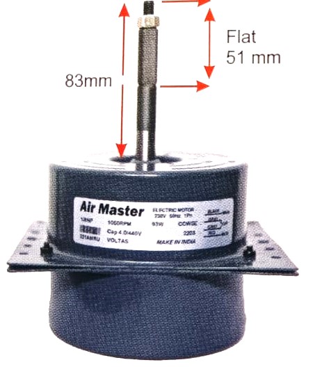 SMC AM 2203 (Air Master) Big Spilt Outdoor Motor For Voltas & More 1.0, 1.5 & 2.0 Ton Ac