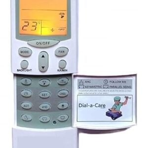 Alam Am Ac Remote Compatible for Hitachi Split AC Remote with Backlight & Remote Stand (Hitachi 1.5 Ton AC Remote Original AC-68A) Visit the Woniry Store