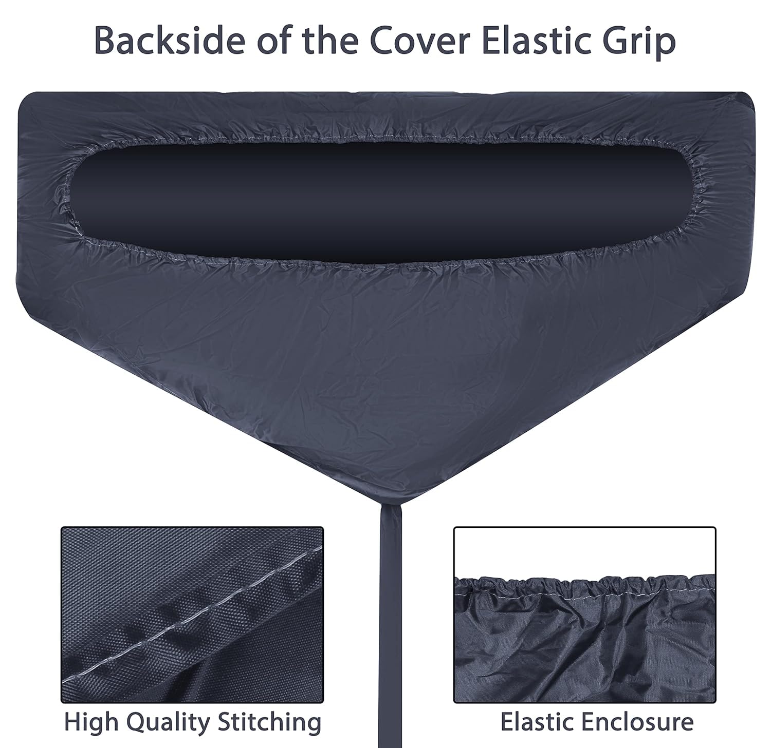 SMC AC Service Jacket (Wash Bag) 52" Inch for 1 Ton, 1.5 Ton to 2 Ton Split AC Which is Waterproof Indoor Unit Cover with Drain Outlet for Cleaning Purpose (Wash Bag Black-04) - Image 2