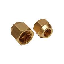 SMC Brass Flare Union Nut 1/4 " Flare X 1/4" For Air Condition & More