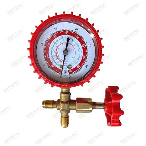SMC Single Gauge Manifold Compatible For All Gases R22, R134, R410A, R404A (Pressure 0 to 500 Psi) Visit the SATYWALI Store