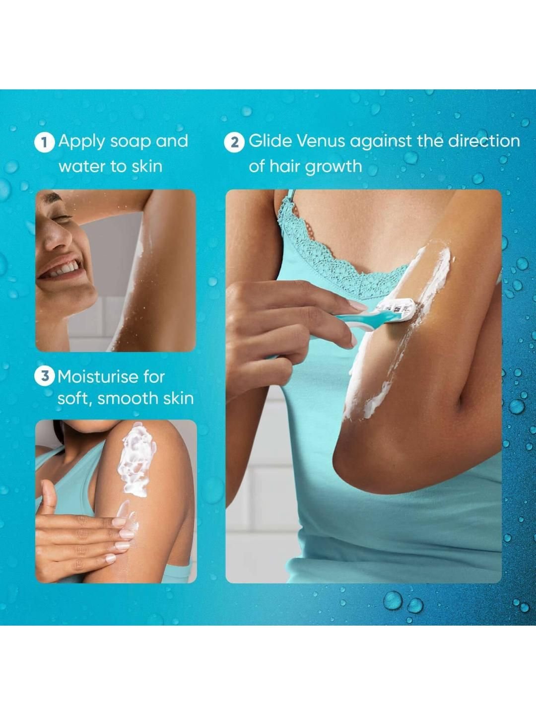 Gillette Venus Skin Love Disposable Women's Razor (Blue)