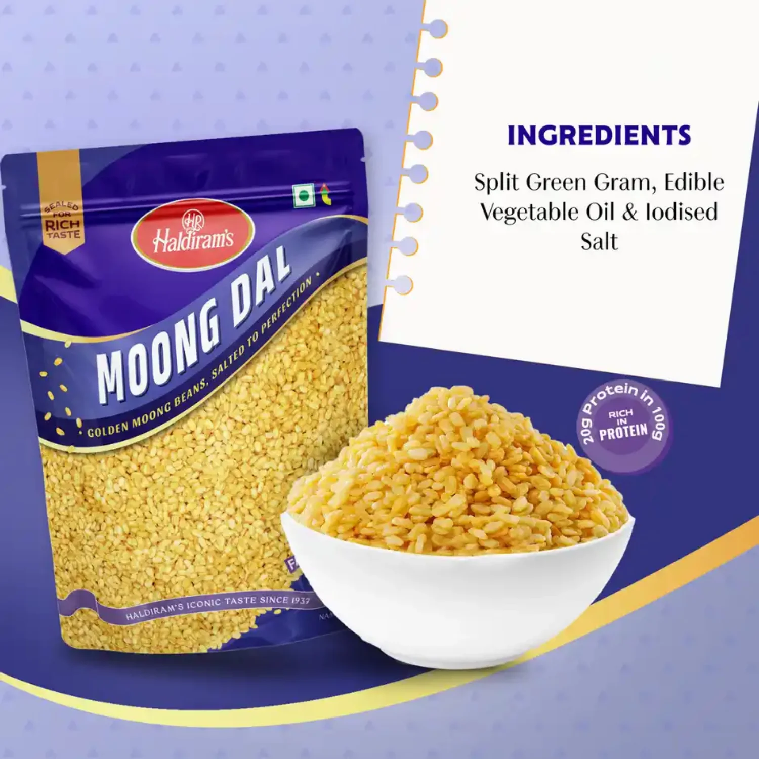 Haldiram's Moong Dal Namkeen 400 g