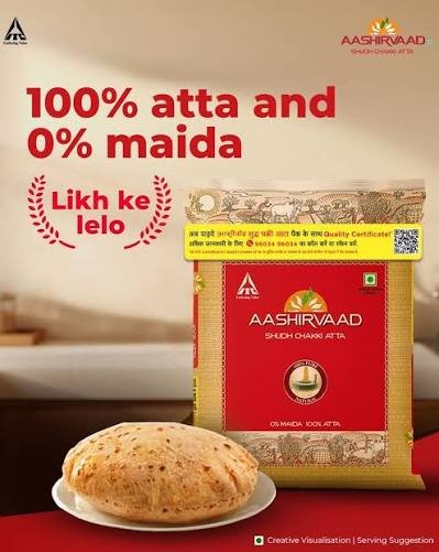 Aashirvaad Shudh Chakki Atta (100% Atta, 0% Maida, 5 Kg)