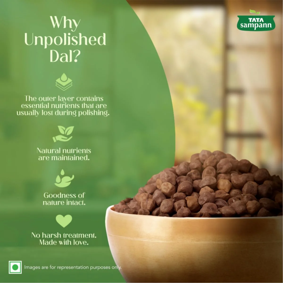 Tata Sampann Unpolished Kala Chana (500 g)