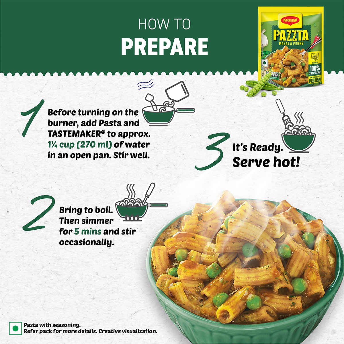 Maggi Pazzta Masala Penne Instant Pasta