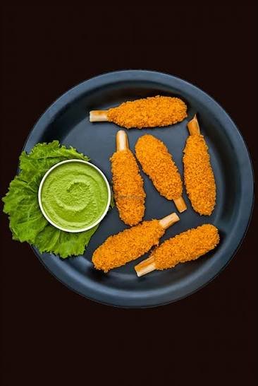 Mister Veg - Crunchy Soya Chaap Drumstick (Chicken Style), 500 gm (Frozen)