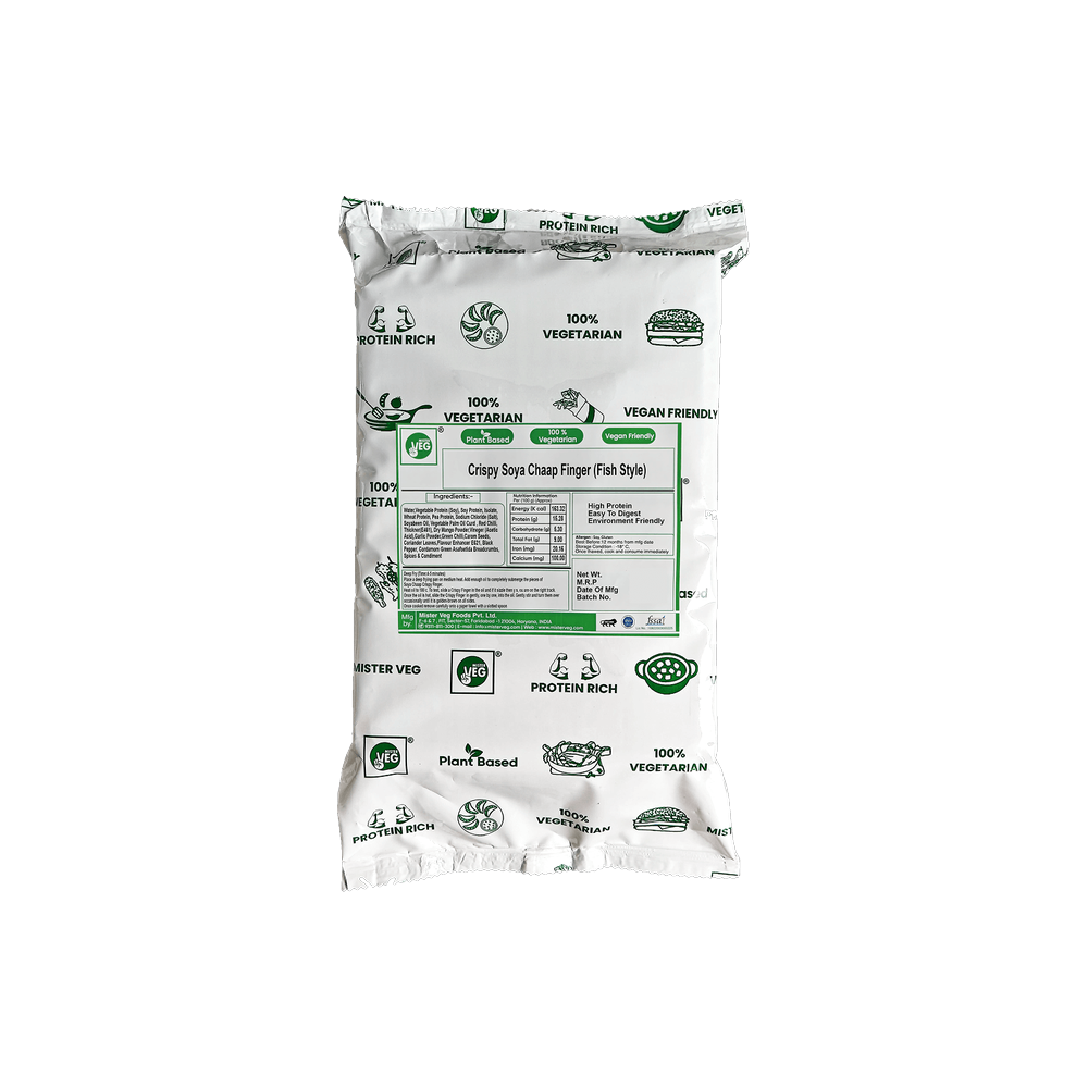 Mister Veg - Crunchy Soya Chaap Drumstick (Chicken Style), 500 gm (Frozen)