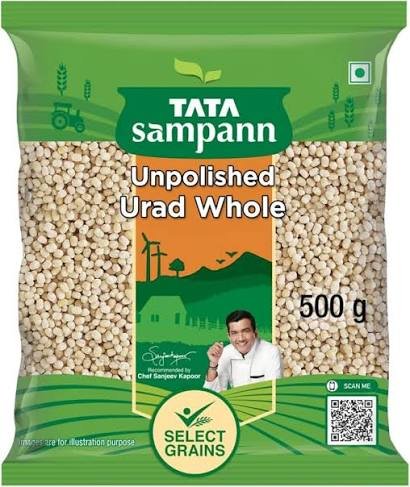 Tata Sampann Unpolished Split Urad Dal (Dhuli) 500 g